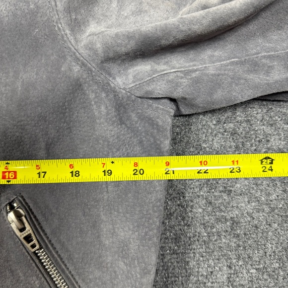 Blank NYC Suede Leather Moto Jacket Brown Asymmetrical Moto Women's Size XXL - Picture 7 of 10